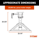 CURT CrossWing Fifth Wheel Trailer Hitch (MPN: 16051)