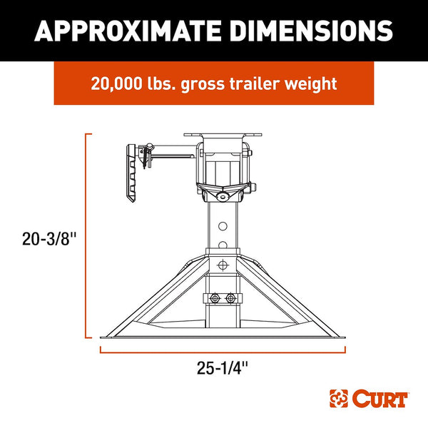 CURT CrossWing Fifth Wheel Trailer Hitch (MPN: 16051)