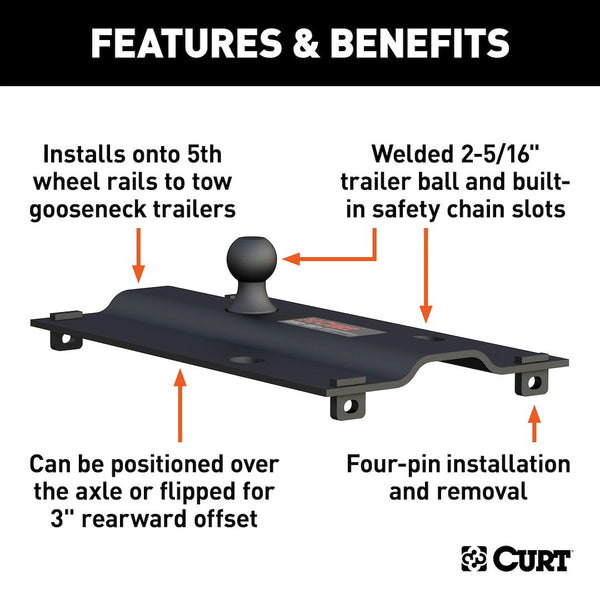 CURT Fifth Wheel Trailer Hitch Conversion Kit (MPN: 16055)