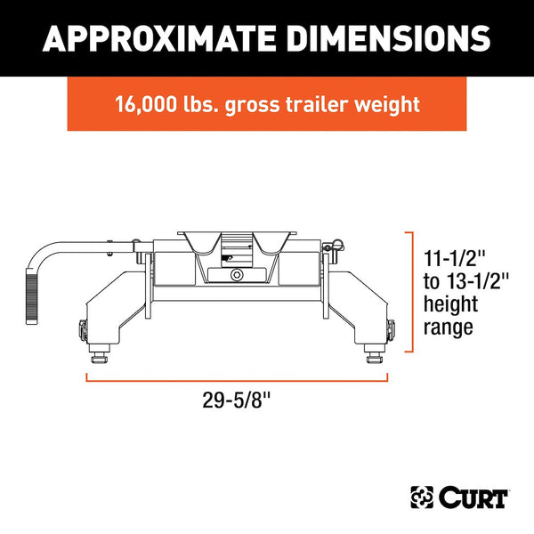 CURT Fifth Wheel Trailer Hitch E16 (MPN: 16061)