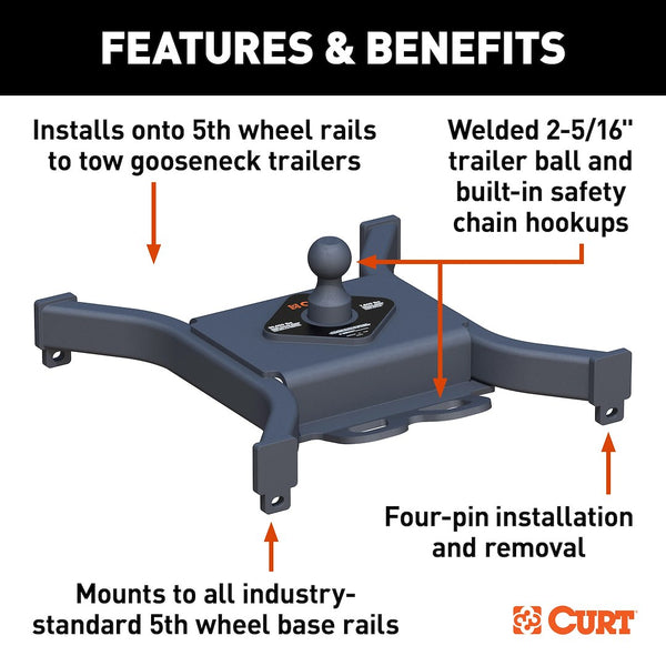 CURT Gooseneck Trailer Hitch (MPN: 16090)