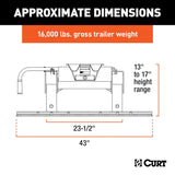 CURT Fifth Wheel Trailer Hitch E16 (MPN: 16116)