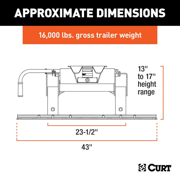 CURT Fifth Wheel Trailer Hitch E16 (MPN: 16116)