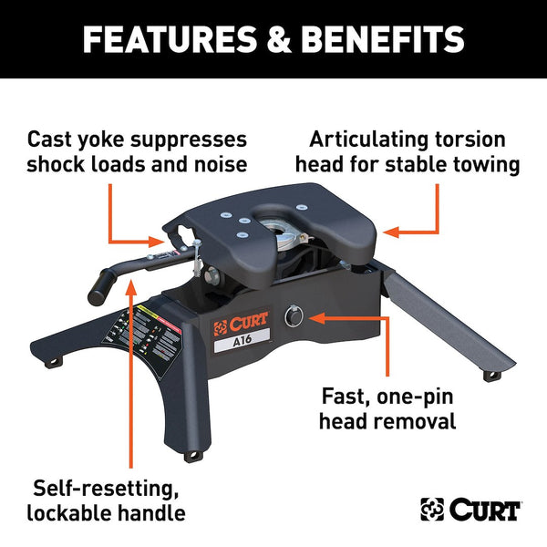 CURT Fifth Wheel Trailer Hitch A16 (MPN: 16120)