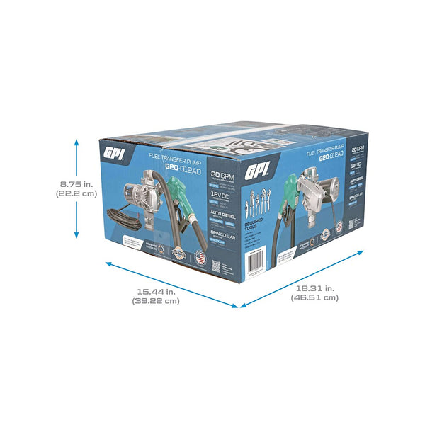 GPI Liquid Transfer Tank Pump G20 Series (MPN: 162000-03)