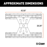 CURT Fifth Wheel Trailer Hitch Adapter Plate (MPN: 16210)