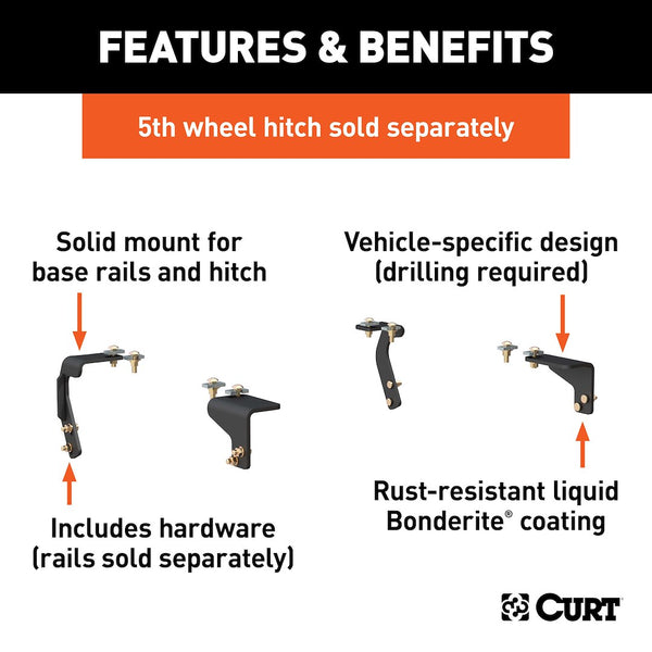 CURT Fifth Wheel Trailer Hitch Mount Kit (MPN: 16306)