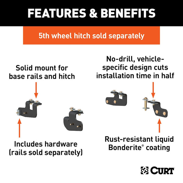CURT Fifth Wheel Trailer Hitch Mount Kit (MPN: 16427)