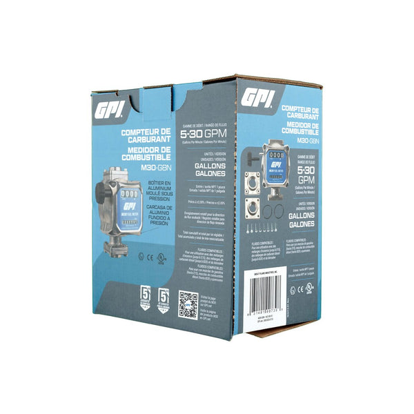 GPI Liquid Transfer Tank Gauge M30 Series (MPN: 165100-01)