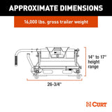 CURT Fifth Wheel Trailer Hitch E16 (MPN: 16516)