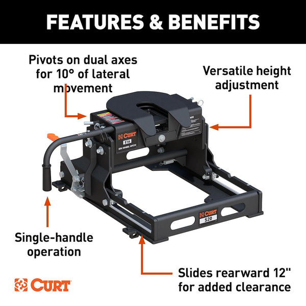CURT Fifth Wheel Trailer Hitch E16 (MPN: 16516)