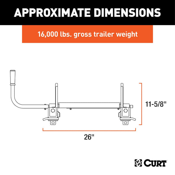 Curt Fifth Wheel Trailer Hitch Slider (MPN: 16560)