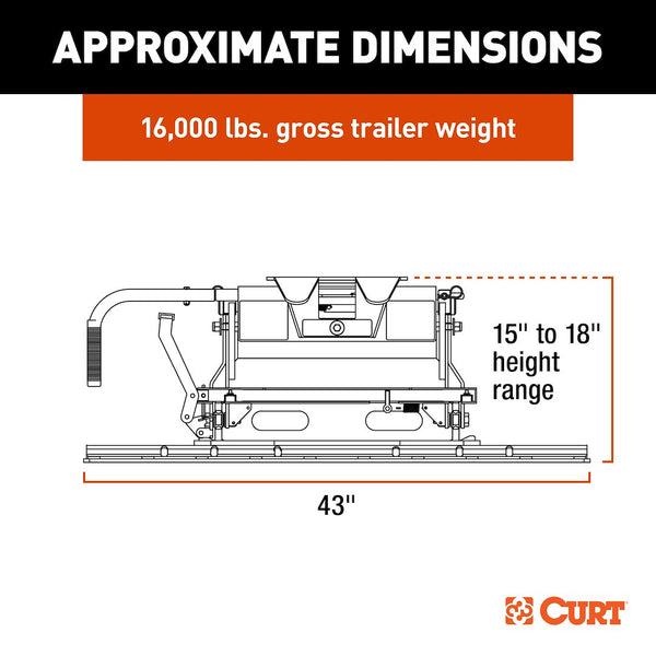 CURT Fifth Wheel Trailer Hitch E16 (MPN: 16616)