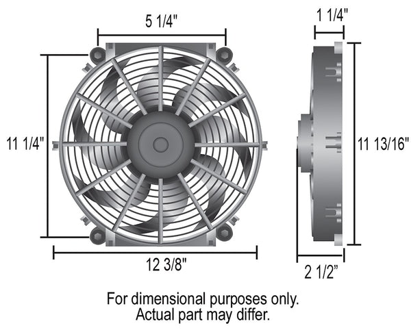 Derale Tornado Electric Cooling Fan (MPN: 16622)