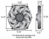 Derale Tornado Electric Cooling Fan (MPN: 16626)