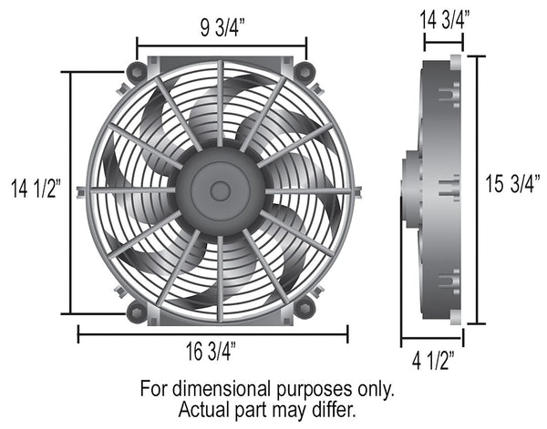 Derale Tornado Electric Cooling Fan (MPN: 16626)