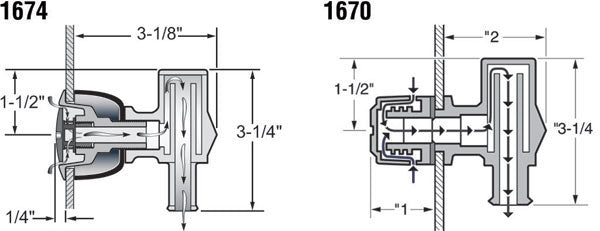 Attwood Marine Boat Fuel Tank Vent (MPN: 1670-3)