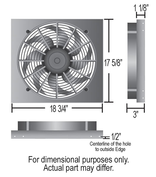 Derale Electric Cooling Fan (MPN: 16819)