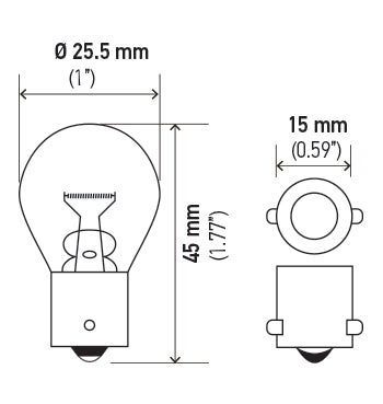 Hella Turn Signal Indicator Light Bulb (MPN: 1683)