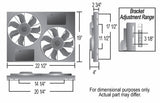 Derale Dual High Output Cooling Fan (MPN: 16830)