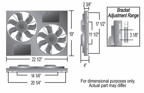 Derale Dual High Output Cooling Fan (MPN: 16830)