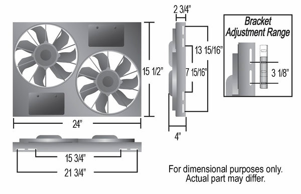 Derale Dual High Output Cooling Fan (MPN: 16831)