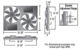 Derale Dual High Output Electric Fan Assembly (MPN: 16836)