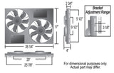 Derale Dual High Output Electric Fan Assembly (MPN: 16838)