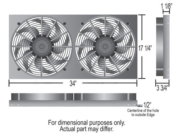Derale Dual High Output Cooling Fan (MPN: 16843)