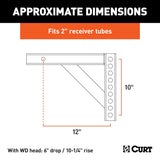 CURT Weight Distribution Hitch Shank (MPN: 17121)