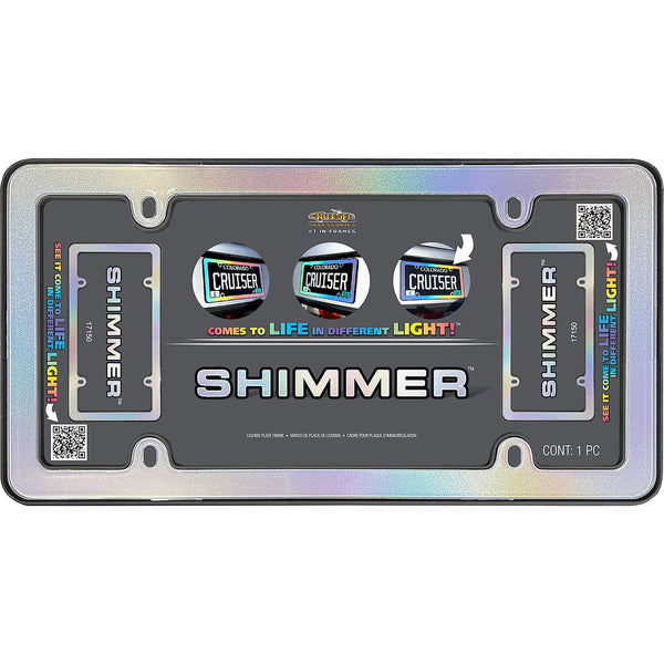 Cruiser Accessories Shimmer Iridescent License Plate Frame (MPN: 17150)