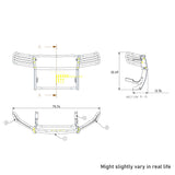 Black Horse Grille Guard Kit (MPN: 17A080202MSS-PLFB)