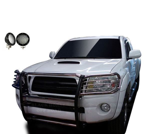 Black Horse Offroad Grille Guard Kit (MPN: 17A096400MSS-PLFB)