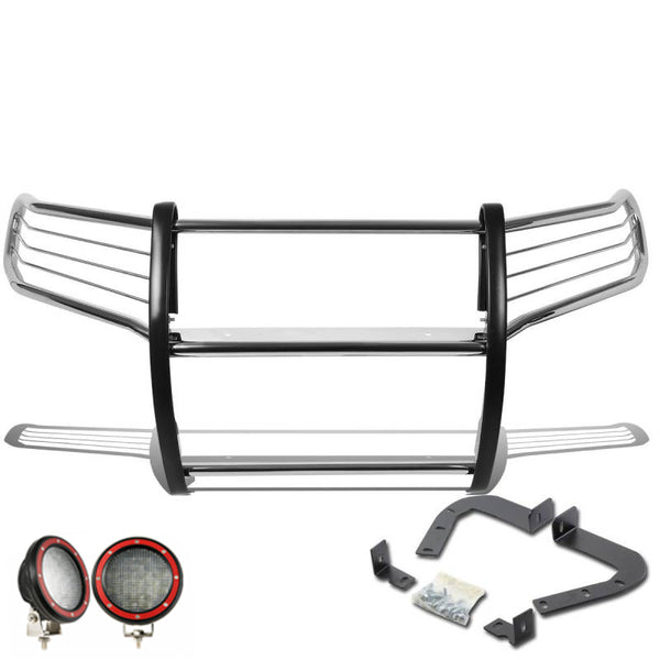 Black Horse Offroad Grille Guard Kit (MPN: 17A096402MSS-PLFR)