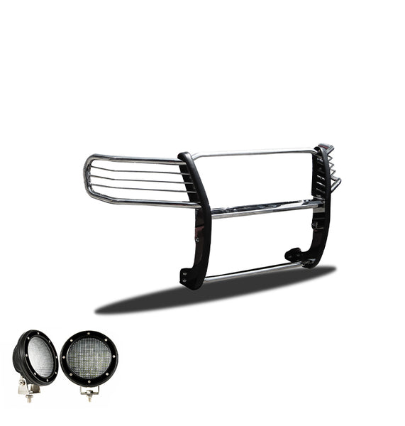 Black Horse Offroad Grille Guard Kit (MPN: 17A098900MSS-PLFB)