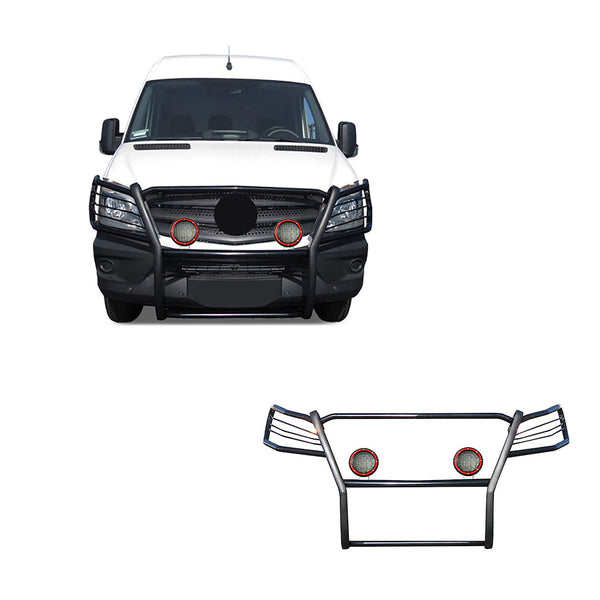 Black Horse Grille Guard Kit (MPN: 17D502MA-PLFR)