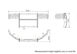 Black Horse Grille Guard Kit (MPN: 17DG105MA-PLFB)