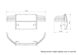 Black Horse Grille Guard Kit (MPN: 17DR01MA-PLFR)