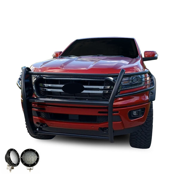 Black Horse Grille Guard Kit (MPN: 17FP10MA-PLFB)