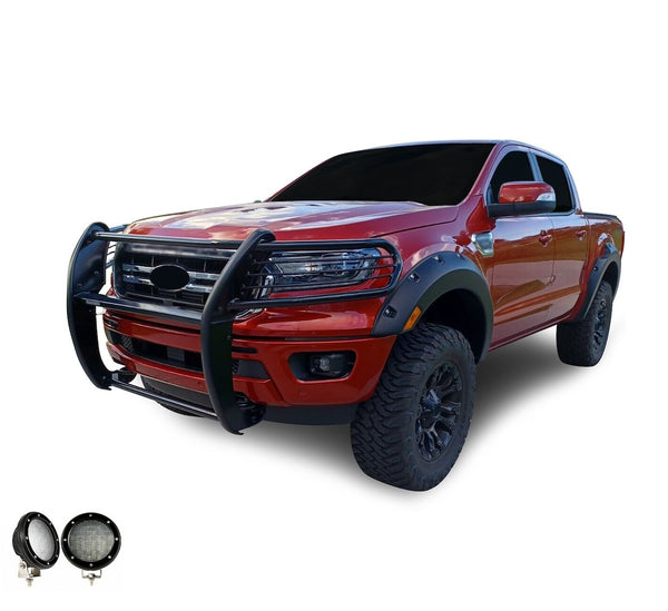 Black Horse Grille Guard Kit (MPN: 17FP10MA-PLFB)