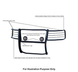 Black Horse Grille Guard Kit (MPN: 17FP28MA-PLFB)