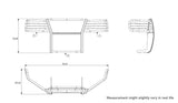 Black Horse Grille Guard Kit (MPN: 17FP28MA-PLFB)