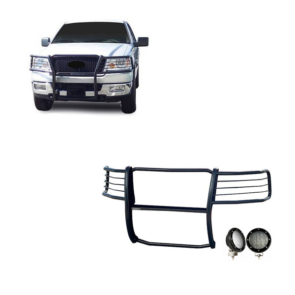 Black Horse Grille Guard Kit (MPN: 17FP28MA-PLFB)