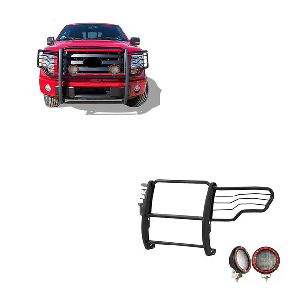 Black Horse Grille Guard Kit (MPN: 17FP30MA-PLFR)