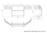 Black Horse Offroad Grille Guard Kit (MPN: 17GD26MSS-PLFB)