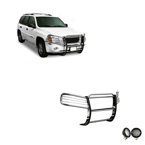 Black Horse Offroad Grille Guard Kit (MPN: 17GD26MSS-PLFB)