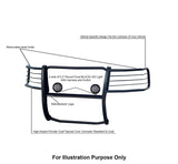 Black Horse Grille Guard Kit (MPN: 17GT27MA-PLFB)