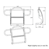 Black Horse Grille Guard Kit (MPN: 17JPWRMA-PLFR)