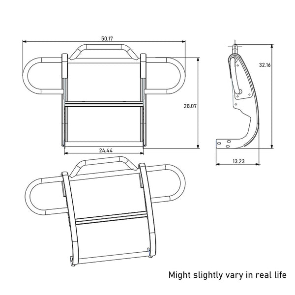 Black Horse Grille Guard Kit (MPN: 17JPWRMA-PLFR)