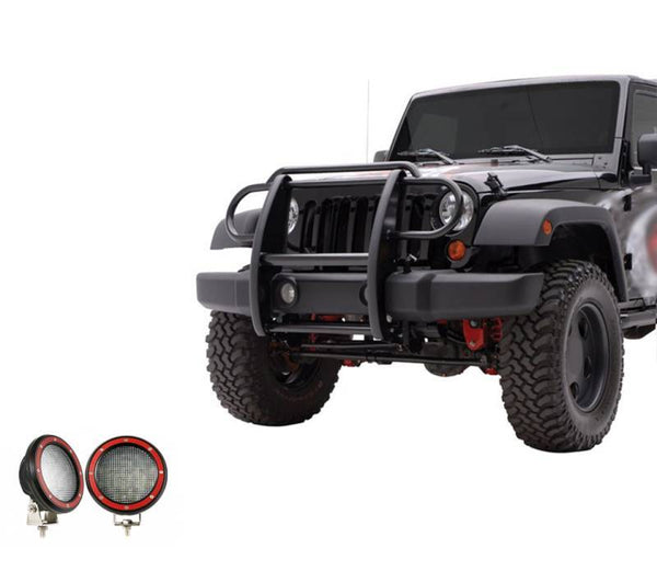 Black Horse Grille Guard Kit (MPN: 17JPWRMA-PLFR)